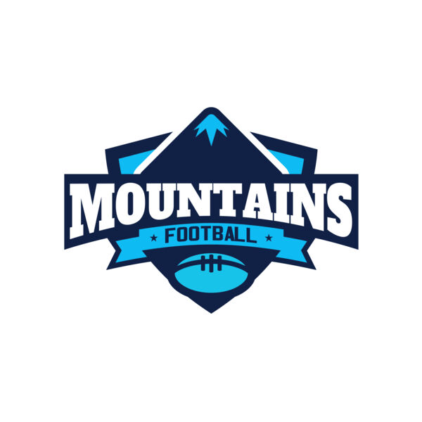 Mountains Football logo template Thumbnail