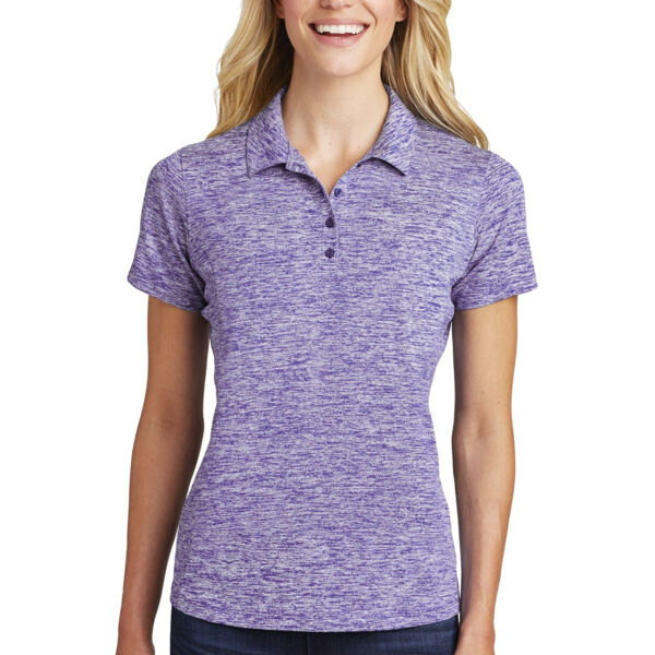 Ladies PosiCharge ® Electric Heather Polo Thumbnail