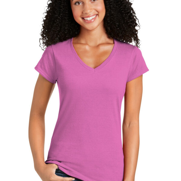 Softstyle ® Ladies Fit V Neck T Shirt Thumbnail