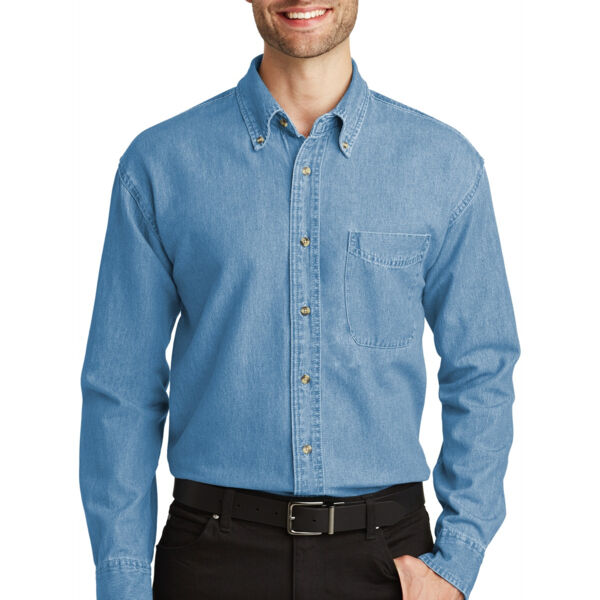 Long Sleeve Denim Shirt Thumbnail