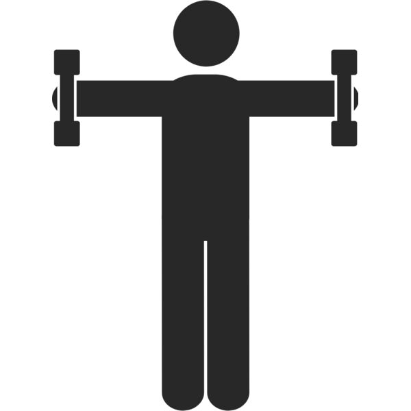 Exercise Weight Lifting Silhouette 1 Thumbnail
