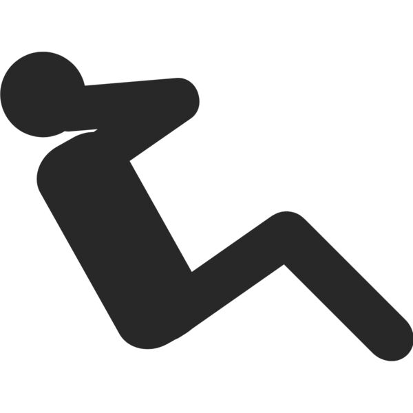 Exercise Sit Up Silhouette 1 Thumbnail