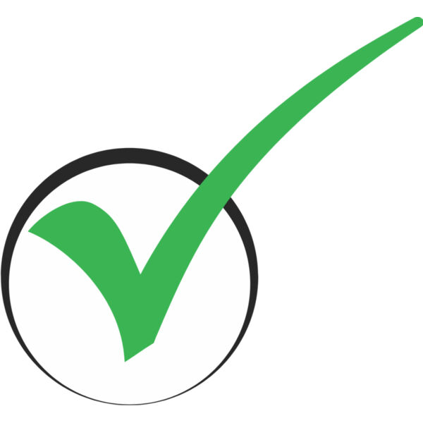 Green Right Checkmark in Black Circle Check Box 1 Thumbnail
