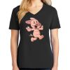 Ladies Core Cotton V-Neck Tee Thumbnail